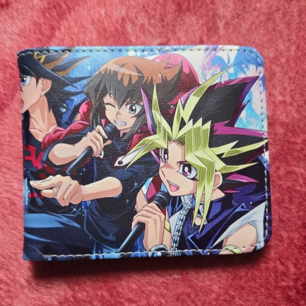 New yugioh anime manga leather wallet